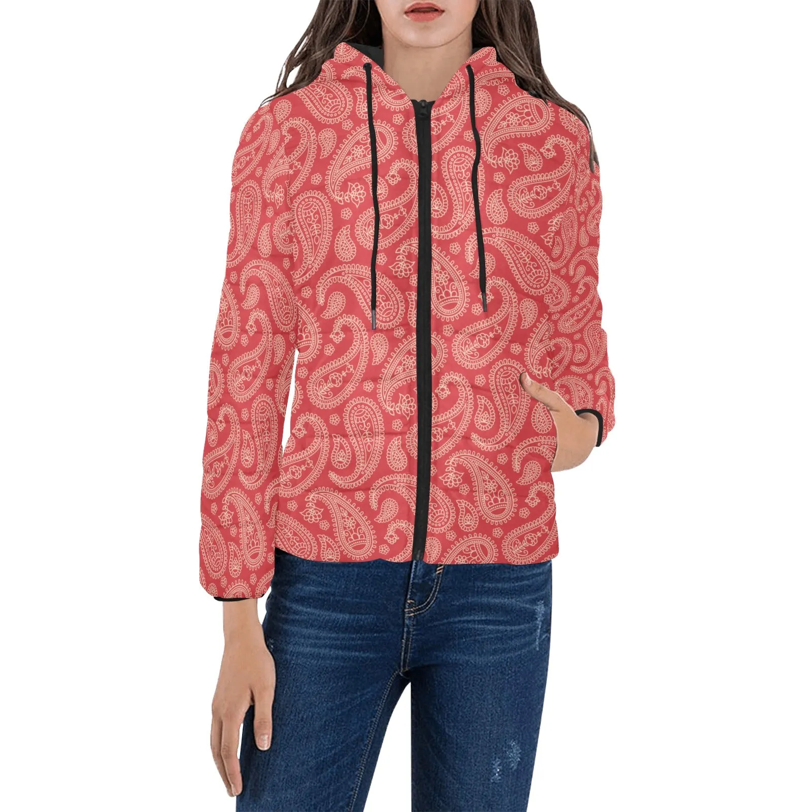 Paisley Passion Women's Padded Hooded Jacket