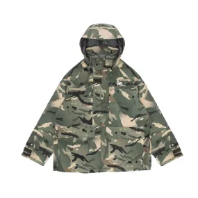 Patta Mens Camo Nylon Tactical Parka - Stylish and Weather-Resistant Military-Inspired Outerwear