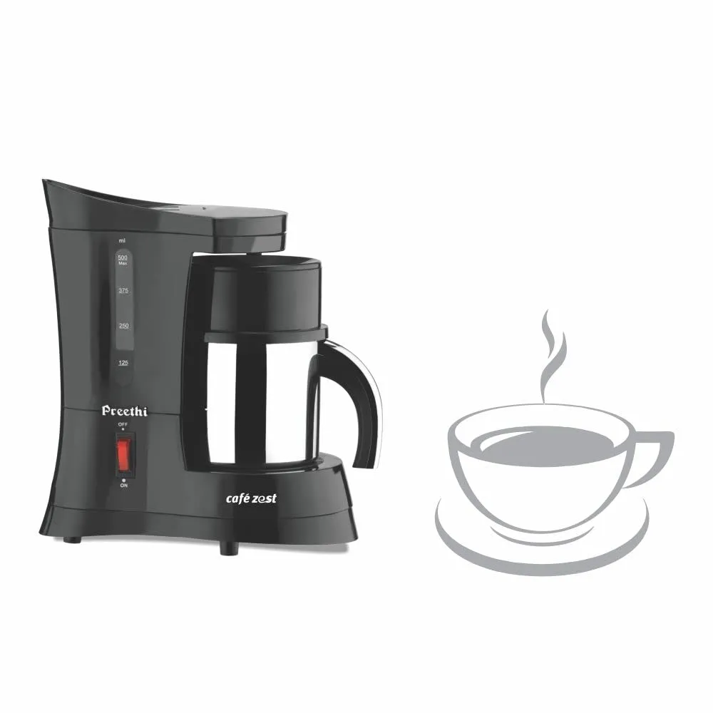 Preethi Cafe Zest CM210 Drip Coffee Maker (Black)