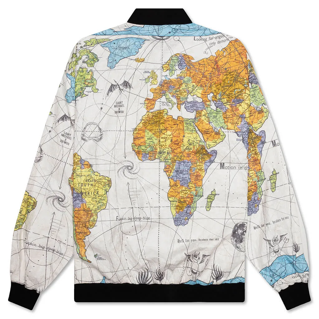 Saint Michael x Dr. Woo World Map Jacket - White