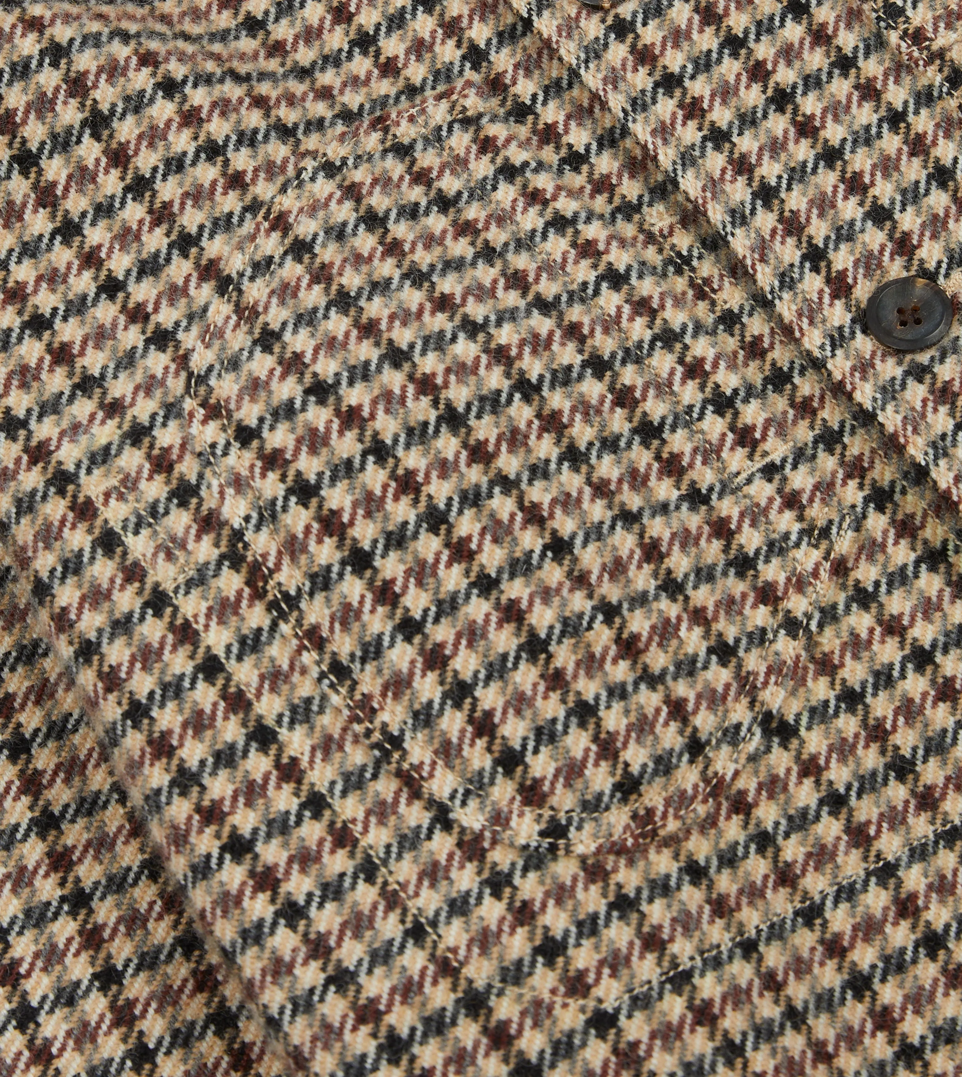 Shepherd Check Tweed Five-Pocket Artist Chore Jacket