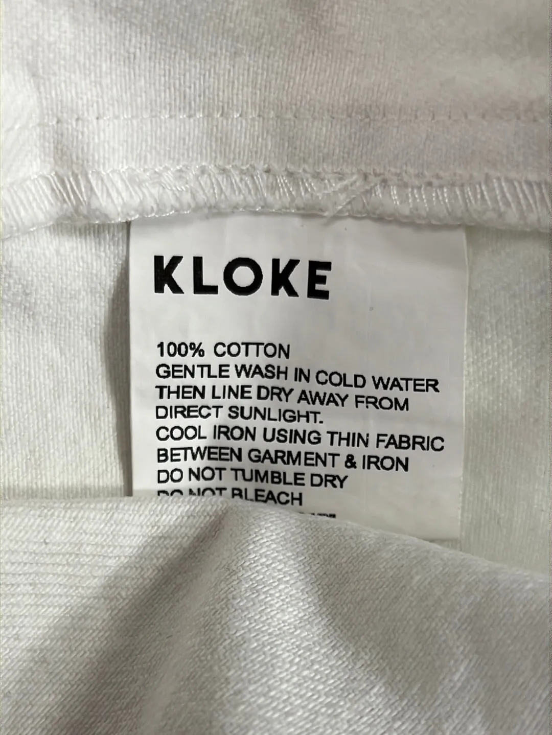 Size XS - Kloke White Denim Chore Jacket