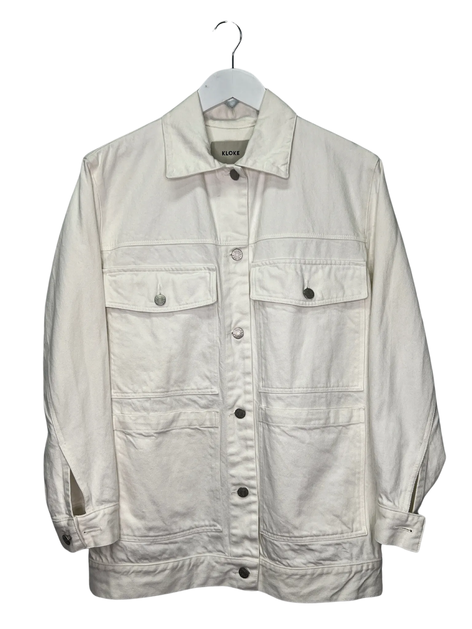 Size XS - Kloke White Denim Chore Jacket