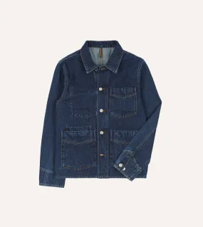 Stone Wash Denim Work Jacket