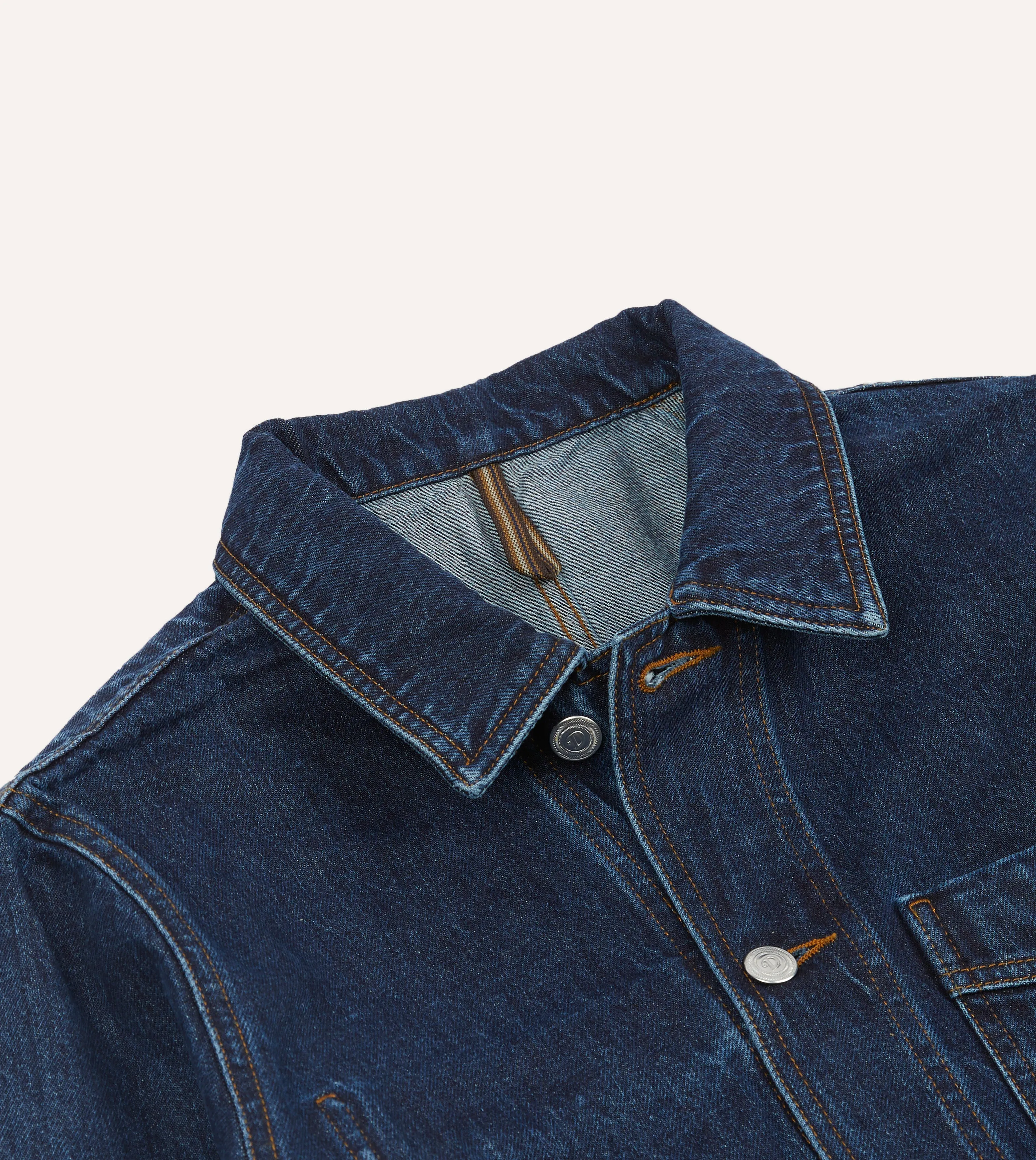 Stone Wash Denim Work Jacket