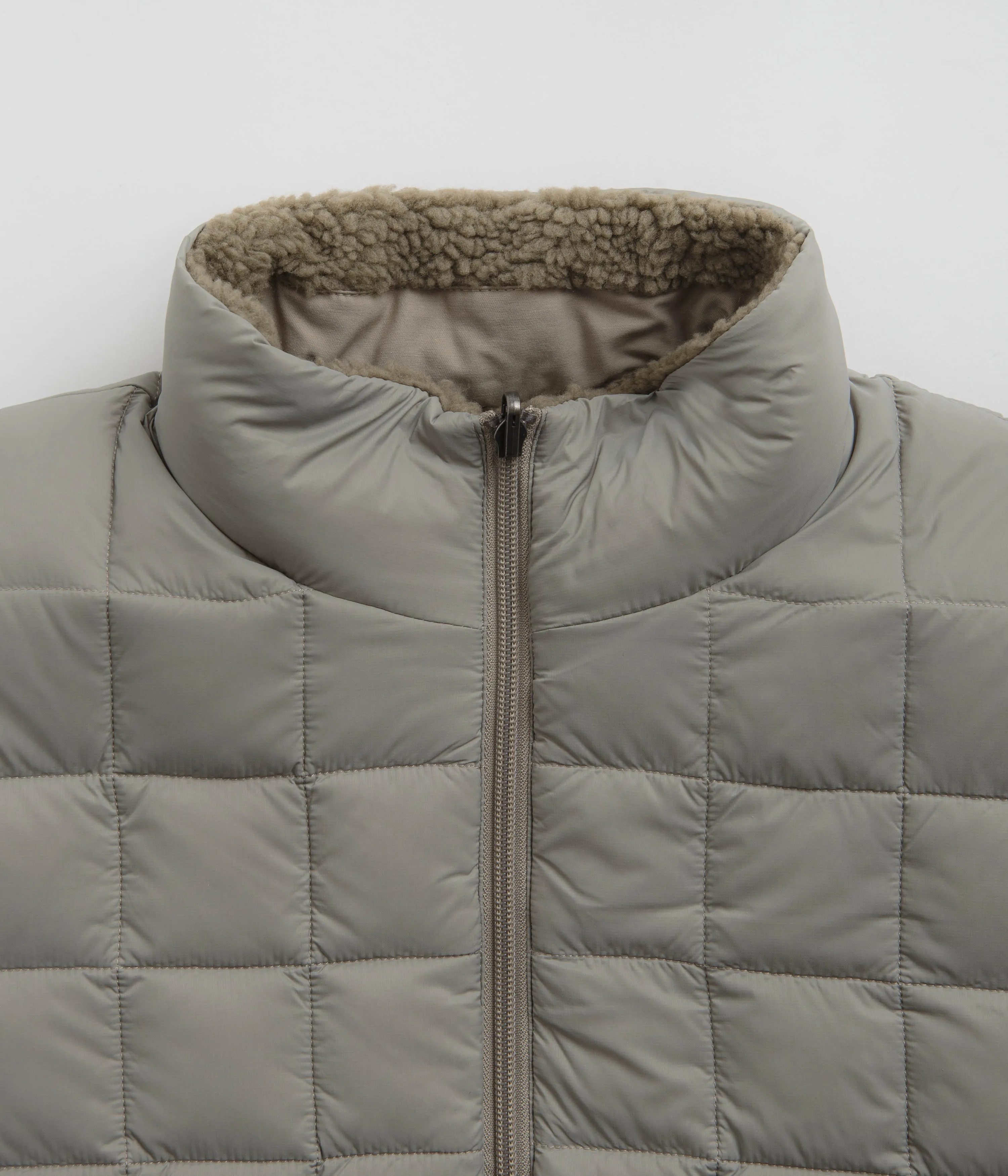 Taion Down x Boa Reversible Jacket - Light Grey / Beige