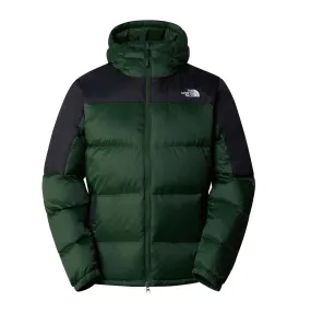 The North Face men's down jacket with hood Diablo Down Hood NF0A4M9LKII green-black