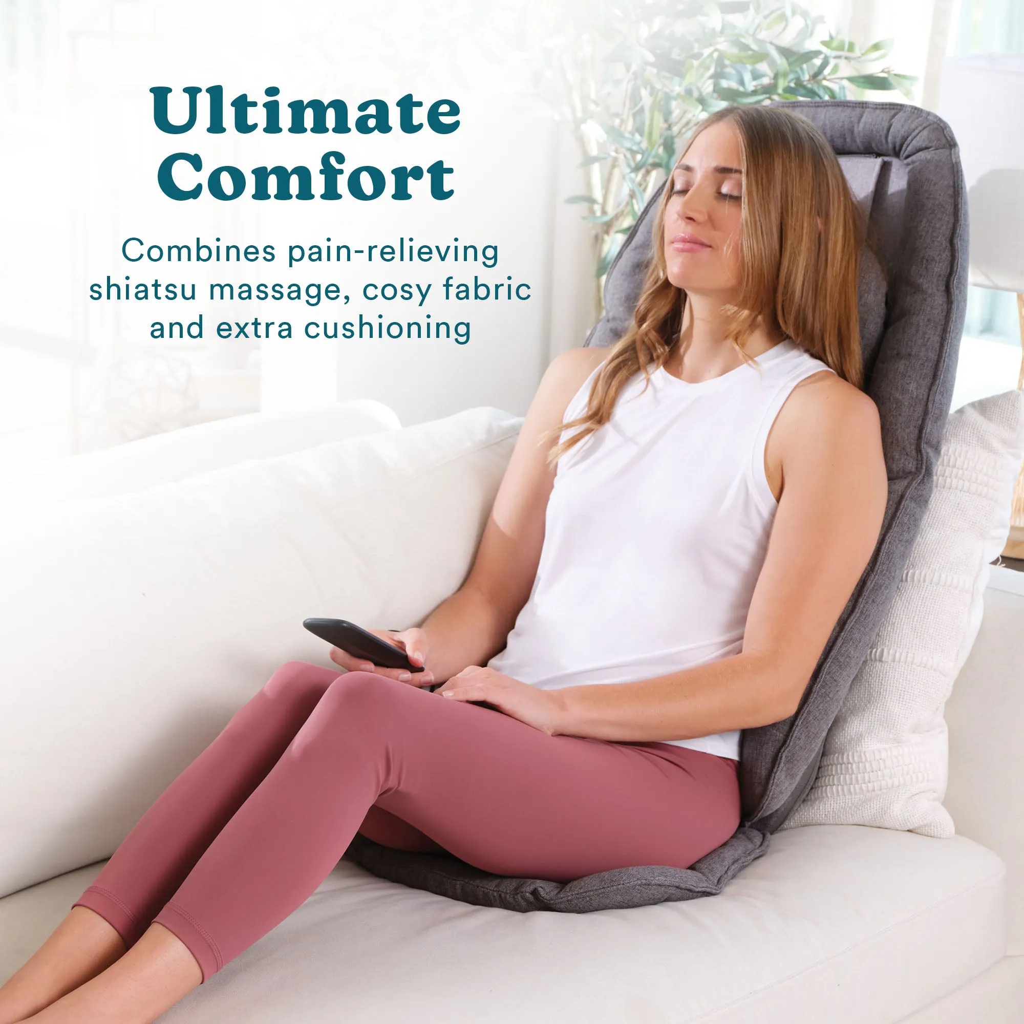 Total Recline Shiatsu Massage Cushion