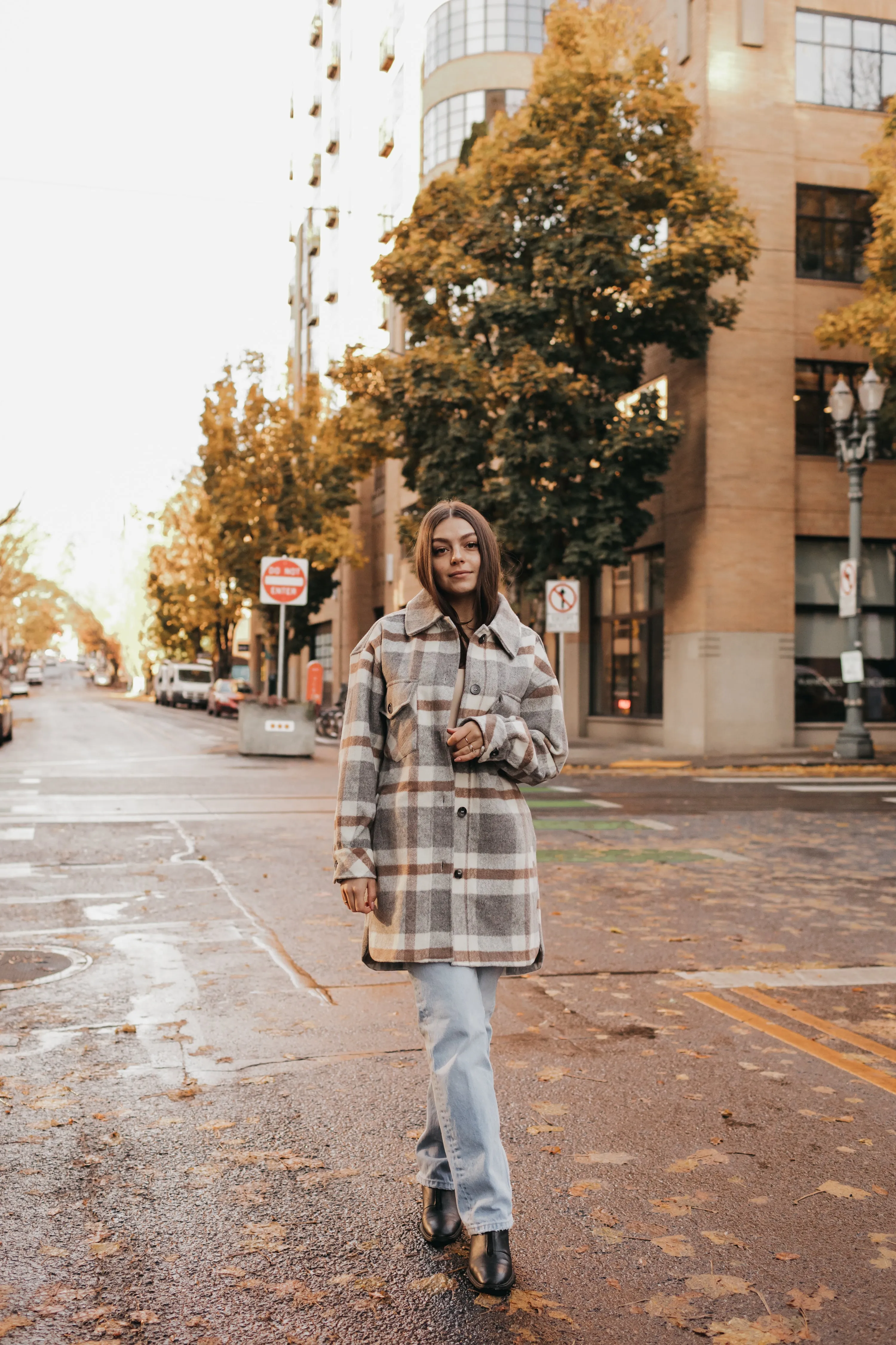 Trendy Shacket in Grey