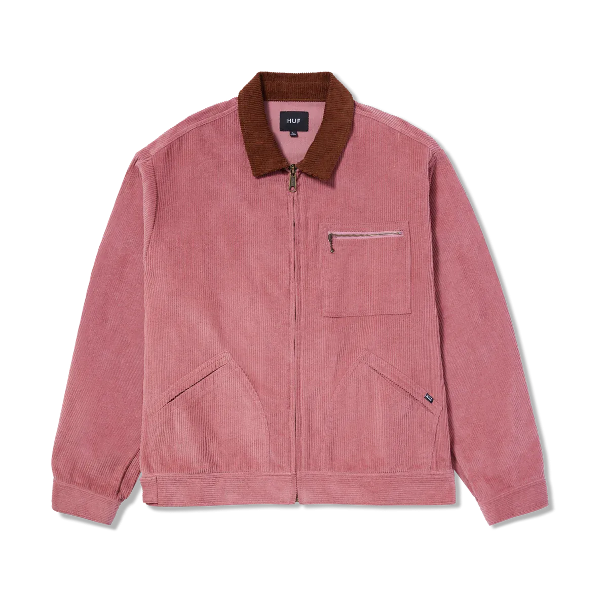 VESTE HUF CORDUROY TRUCKER DUSTY ROSE