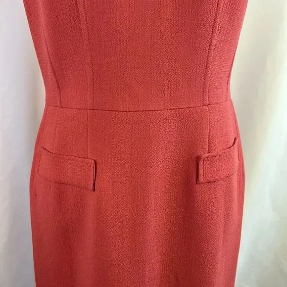 Vintage Oscar de la Renta Salmon Wool Sheath/Jacket