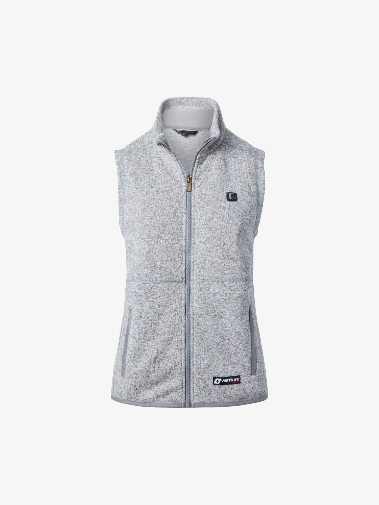 Women's 11W Heated Sweater Knit Fleece Vest - FINAL SALE