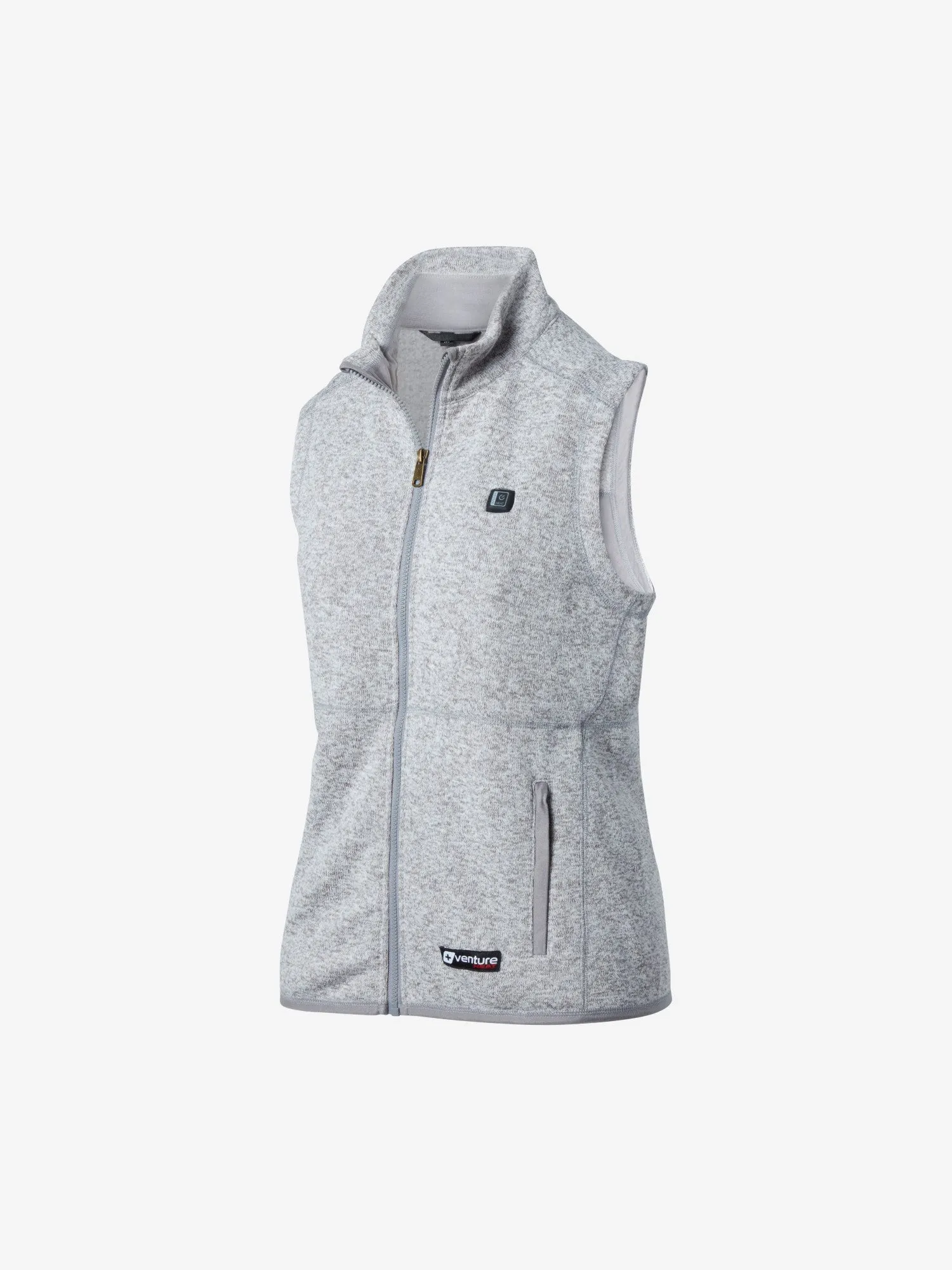 Women's 11W Heated Sweater Knit Fleece Vest - FINAL SALE