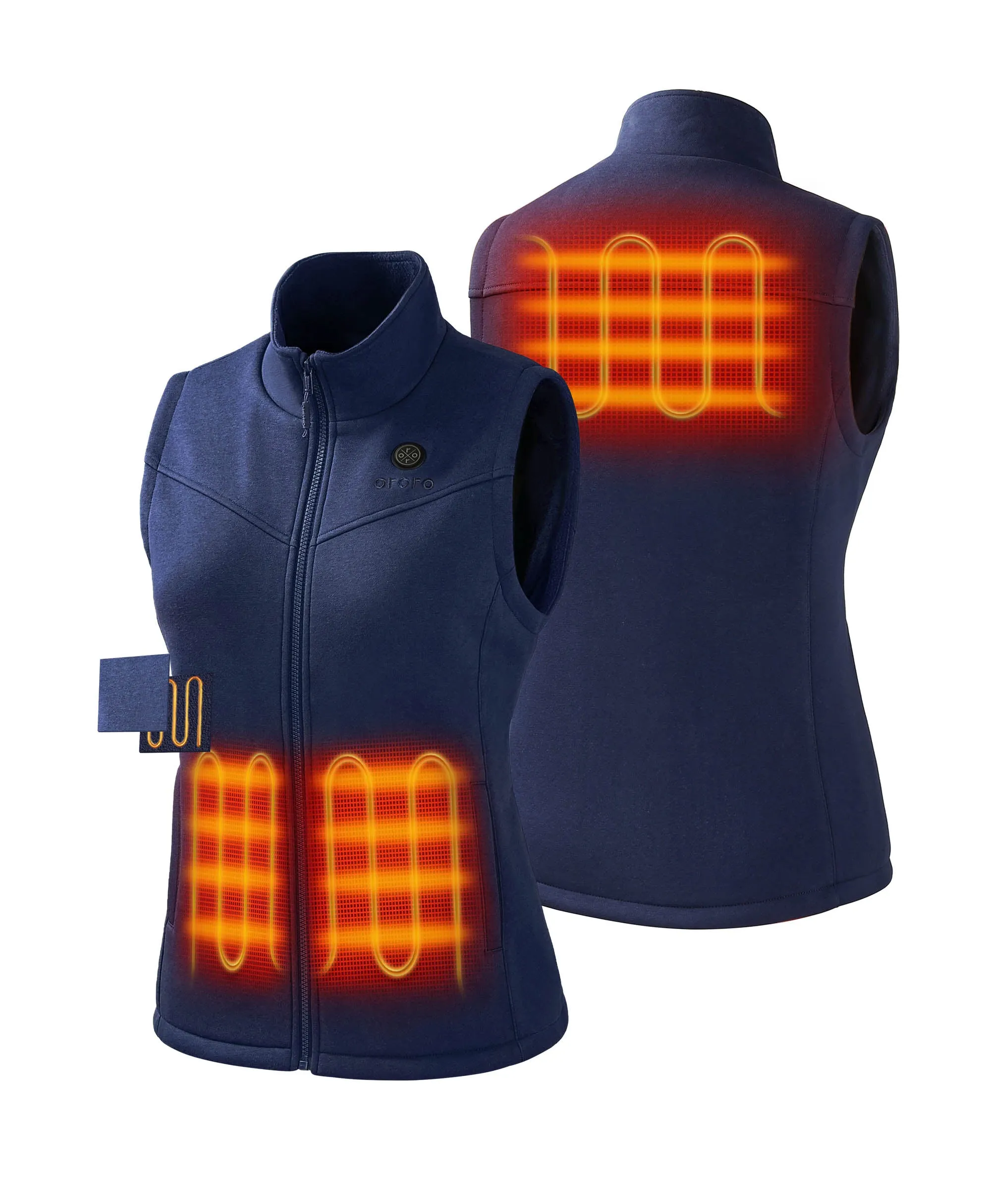 Women's Heated Fleece Vest - New Colors