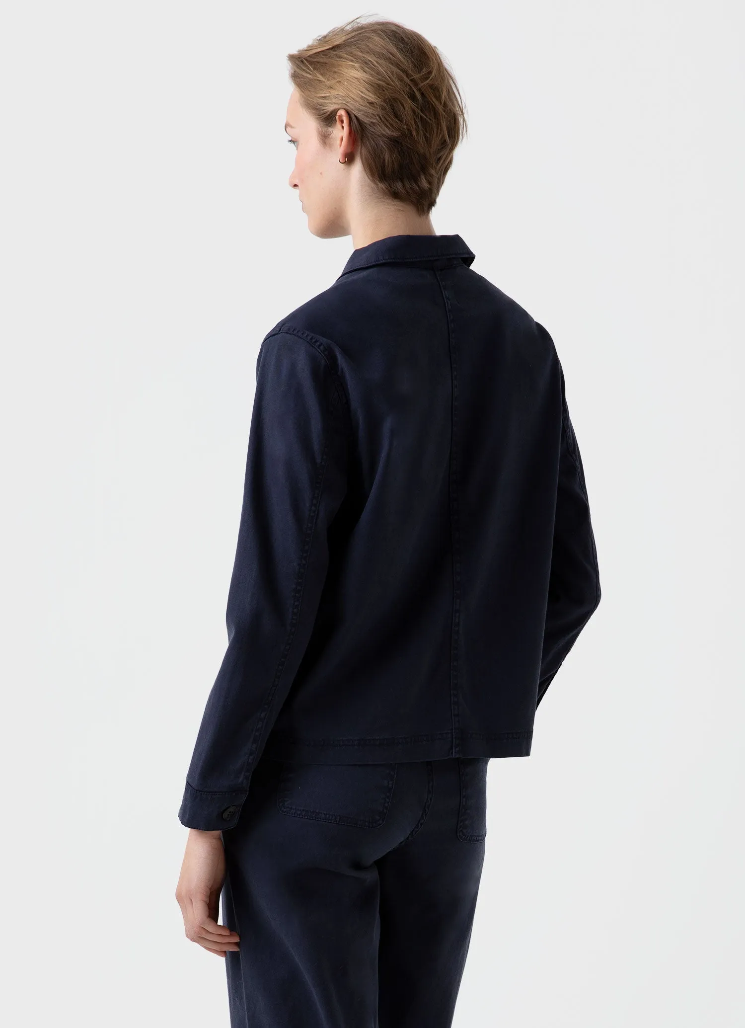 Women's Twin Pocket Jacket in Navy